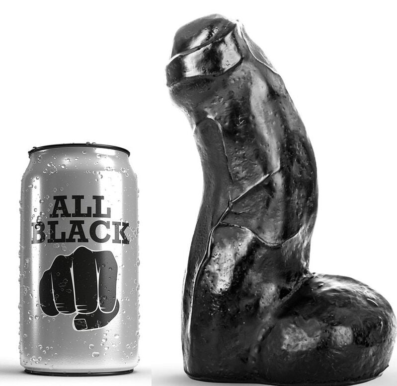 All Black - Realistischer Dong Schwarz 17 cm