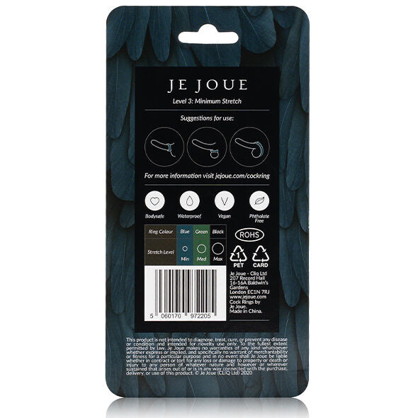 Je Joue - Blauer Silikonring - Minimale Strangulation