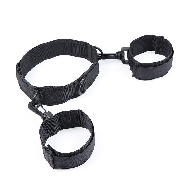 Ohmama Fetish - Handschellen und Kragen aus Nylon