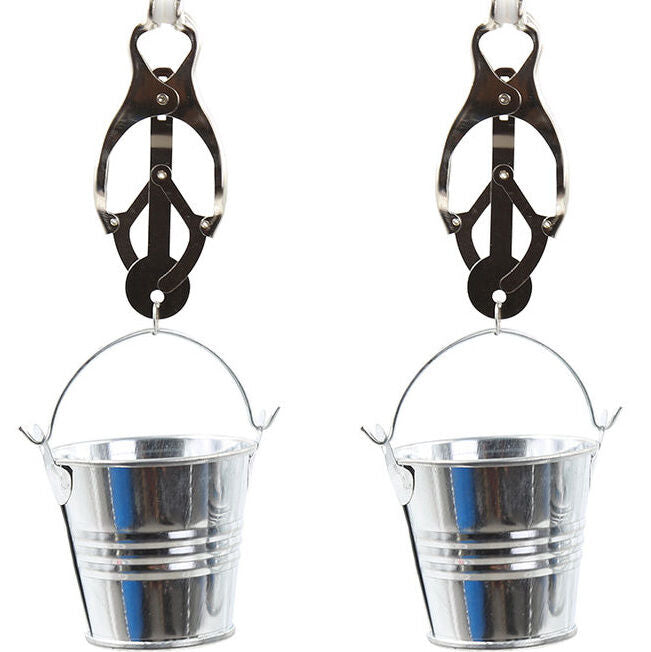 Ohmama Fetisch Nippelklemmen mit Eimer