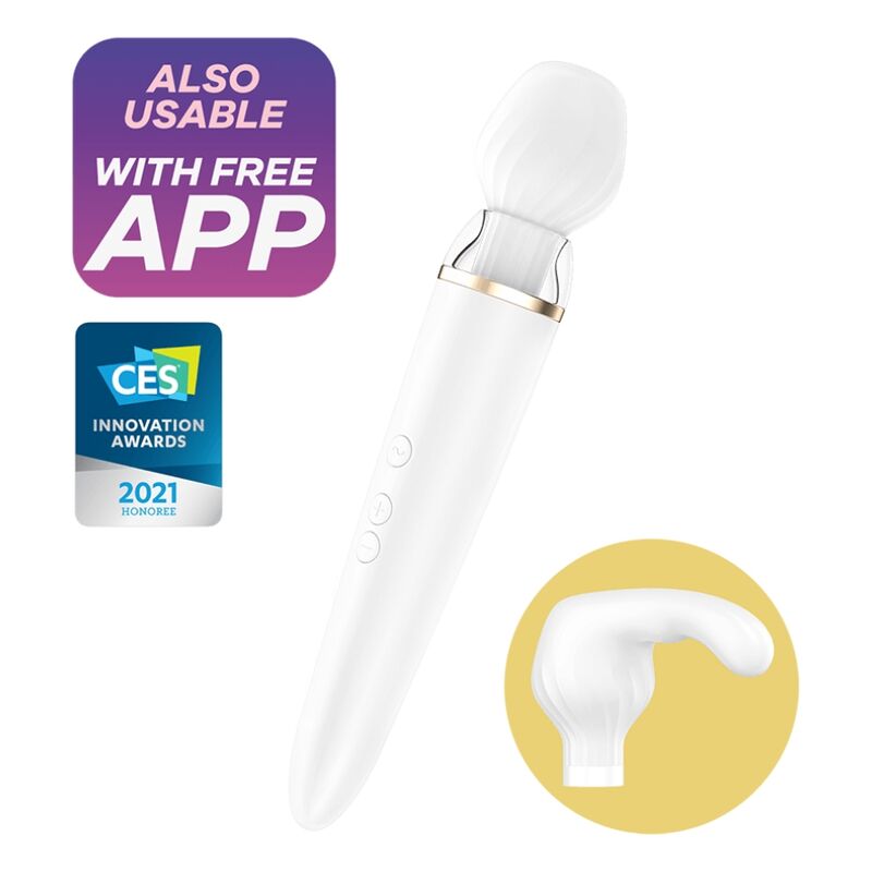 Satisfyer - Double Wander App Weiss
