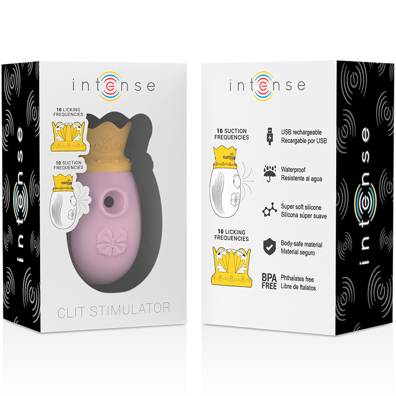 Intense - Klitorisstimulator 10 Saug- und Leckmodi - Rosa