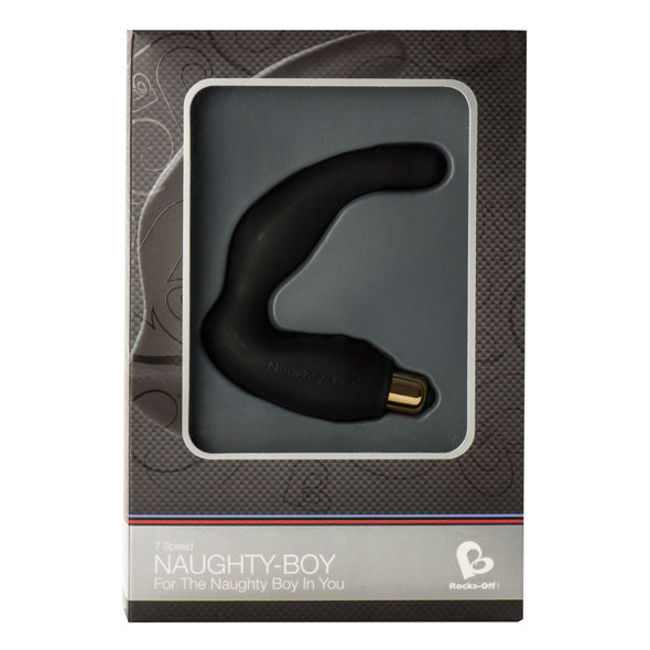 Rocks-Off - Naughty-Boy Mnnliches g-Spot-Massager 7 V Schwarz