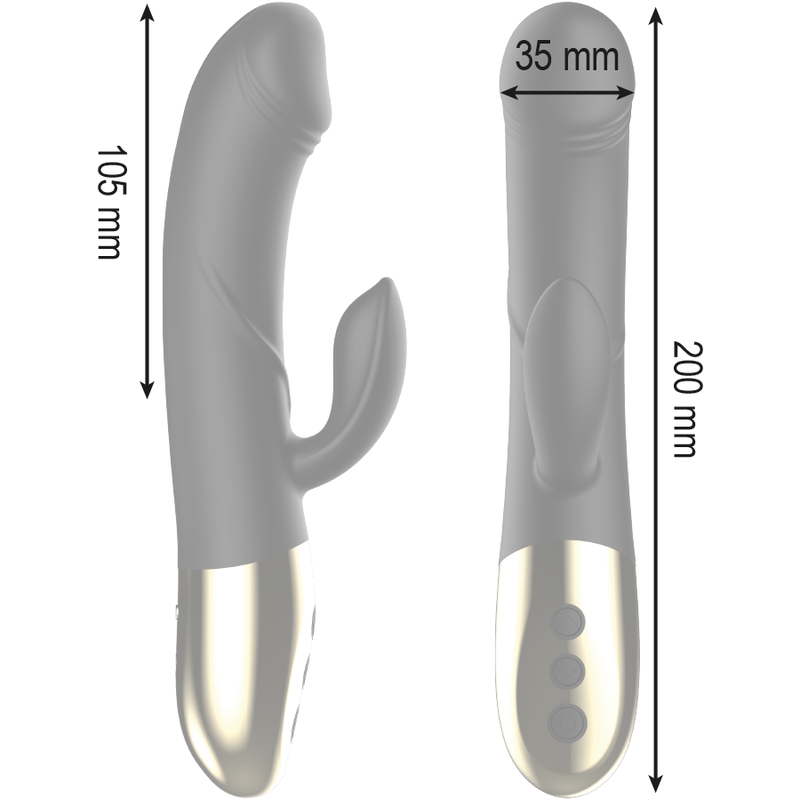 Ibiza - Leistungsstarker Anatomischer Vibrator mit Kaninchen
