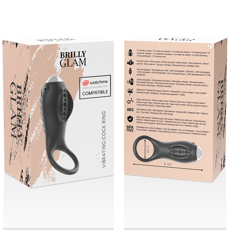 Brilly Glam - Alan Ring + Watchme-Fernbedienung