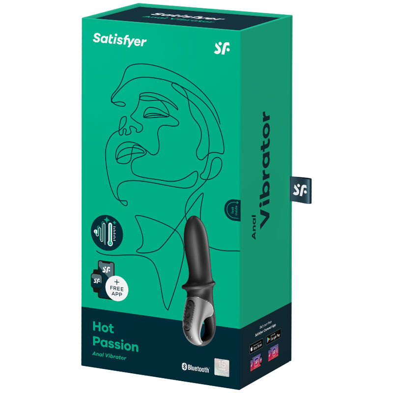 Satisfyer - Hot Passion Anal Vibrator App Schwarz