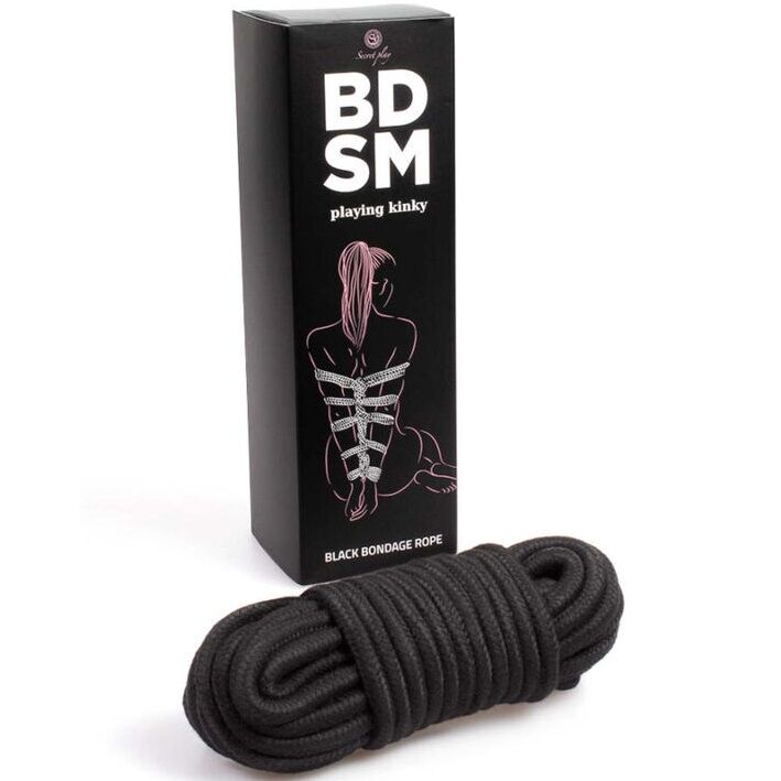 Secretplay - Schwarzes Bondage-Seil BDSM-Kollektion