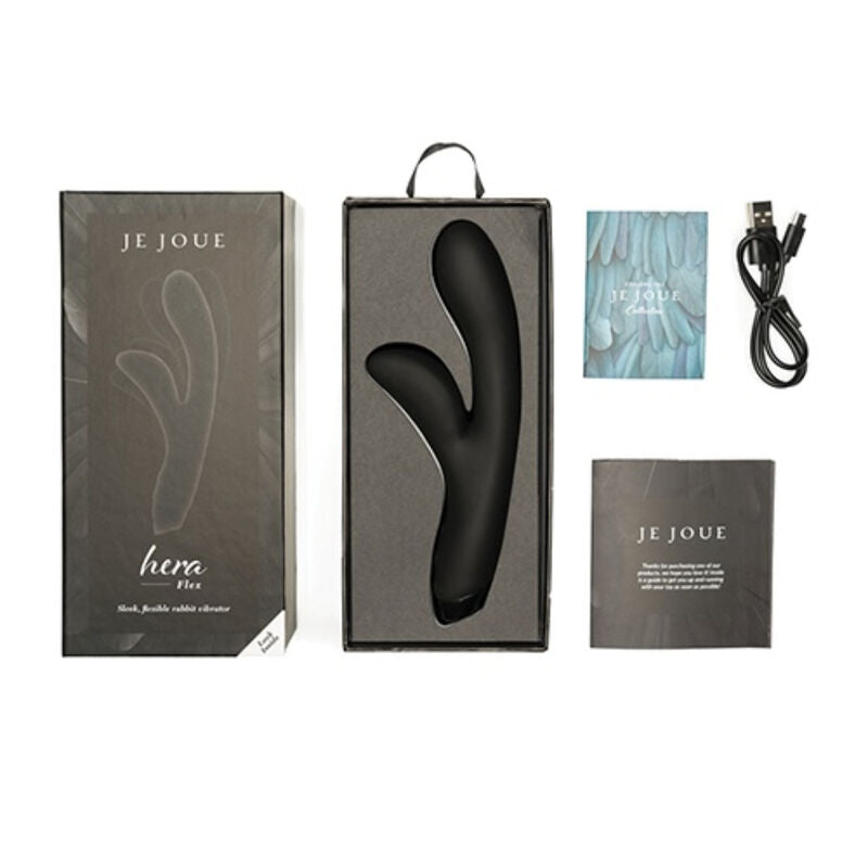 Je Joue - Hera Flex Kaninchenvibrator - Schwarz