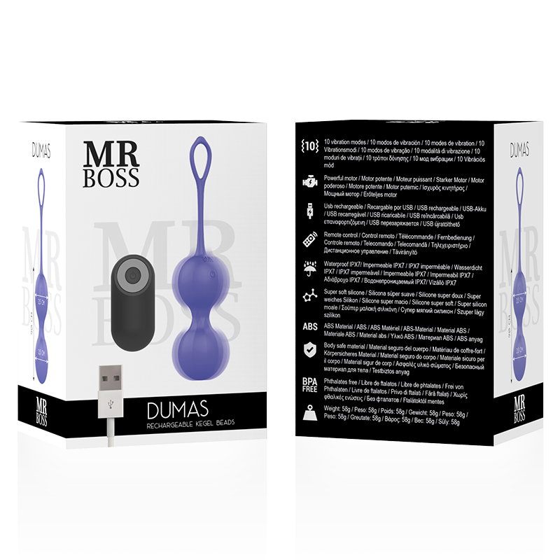 Mr Boss - Dumas Vibrierende Kegelperlen Fernbedienung