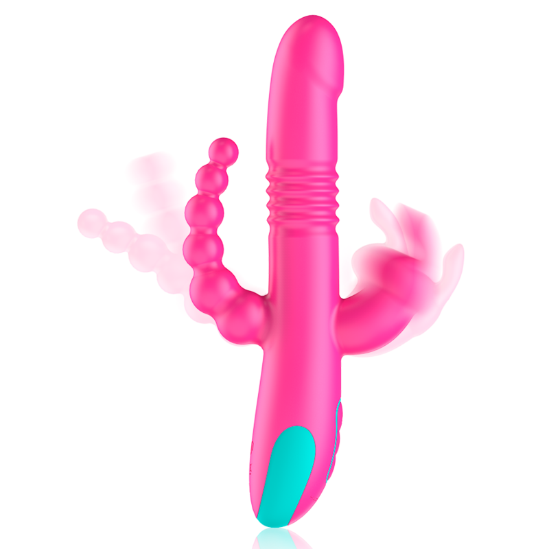 Happy Loky - Donald Dreifachstimulation: Anal, g-Punkt & Klitoris + Watchme-Fernbedienung