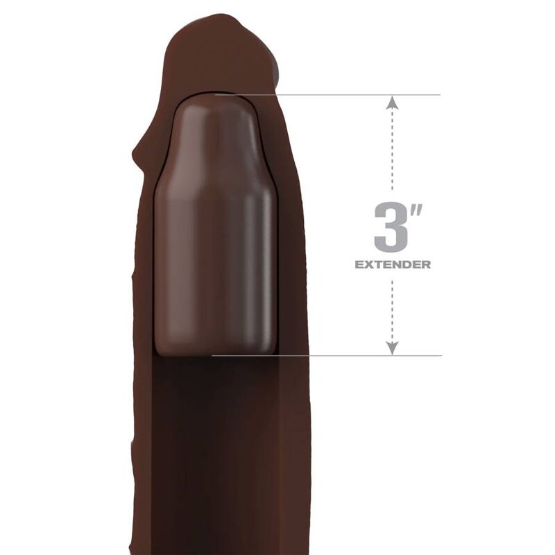 Fantasy x- Tensions - Pipedreams Verlängerung mit Riemen 17,78 cm Braun