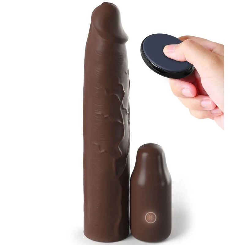 Fantasy x- Tensions - Pipedreams Hülse 22,86 cm + 7,62 cm Stecker Remote Braun