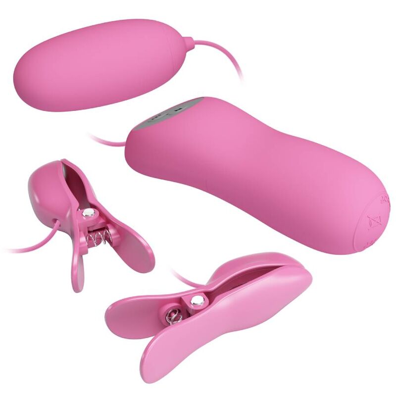 Pretty Love - Pinzette mit Vibration und Rosa Eletroschock