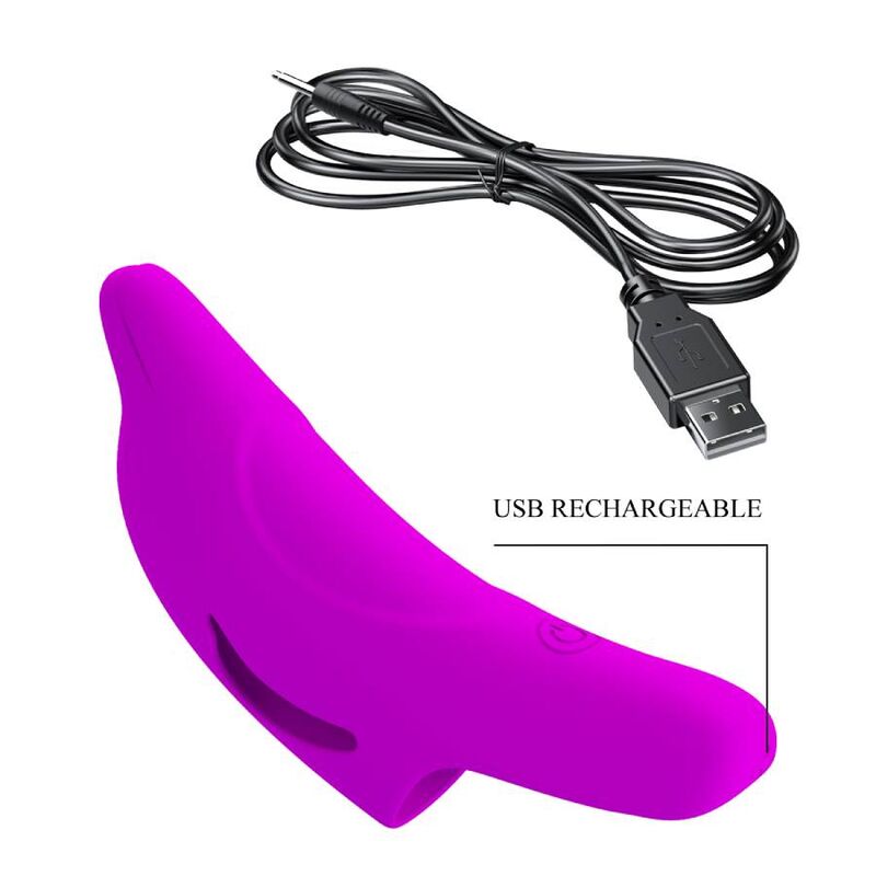 Pretty Love - Delphini Leistungsstarker Lila Fingerstimulator