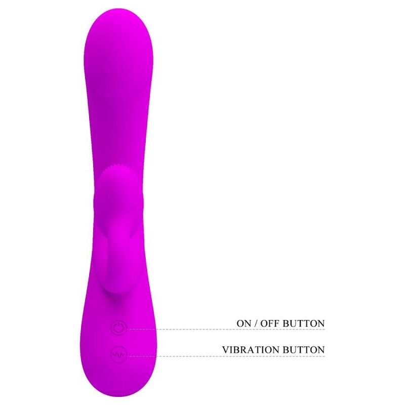 Pretty Love - Sincere Silikon-Klitoralvibrator und Sauger Lila