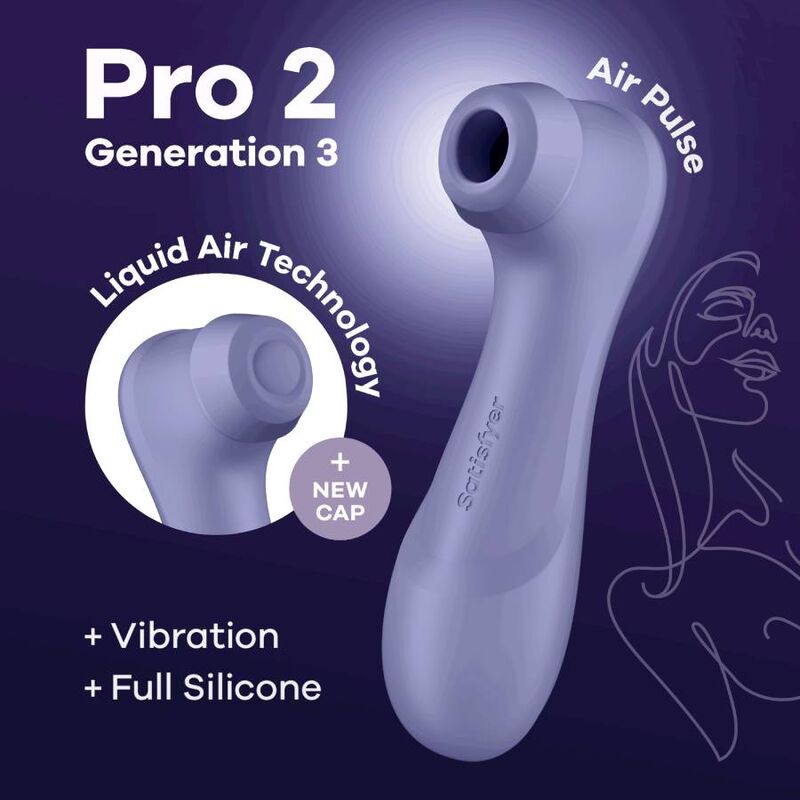 Satisfyer - Pro 2 Generation 3 Liquid Air Technology Lila