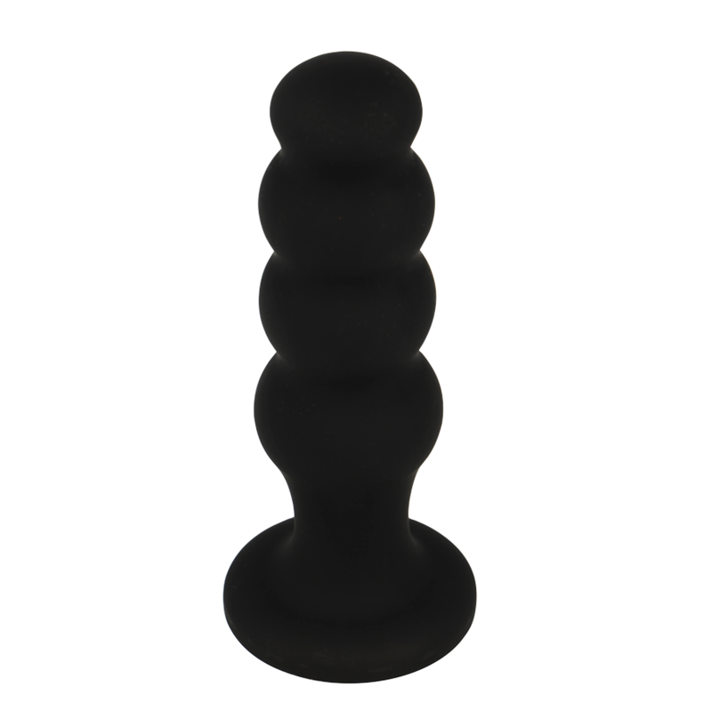 Black&Silver - Scott Premium Silikon Analplug Schwarz