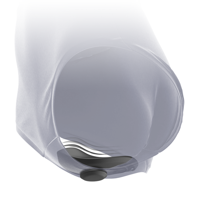 Black&Silver - Preston Wiederaufladbarer Silikon-Vibrator-Pantie Schwarz