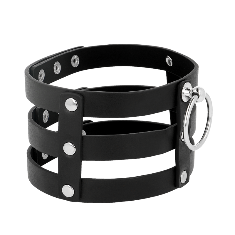 Coquette Chic Desire - Veganes Leder-Halsband im Fetisch-Stil