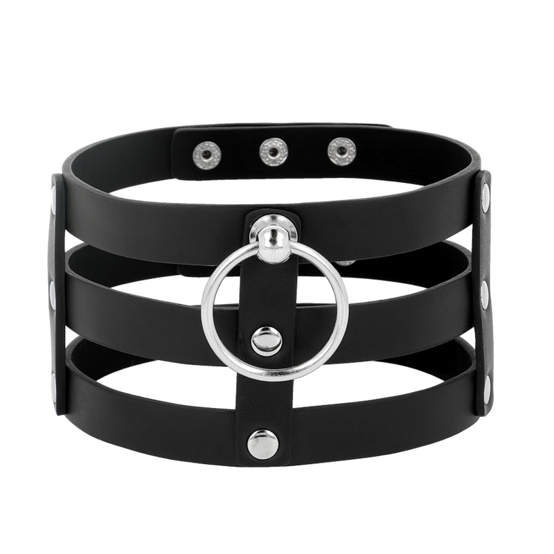 Coquette Chic Desire - Veganes Leder-Halsband im Fetisch-Stil