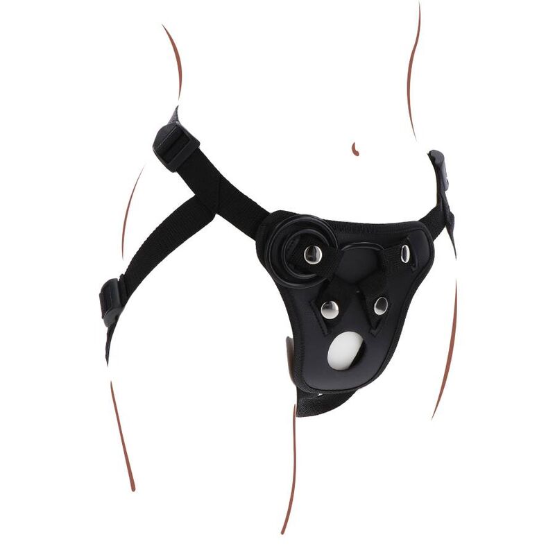 Get Real - Strap-On-Vergnügungsgeschirr Schwarz