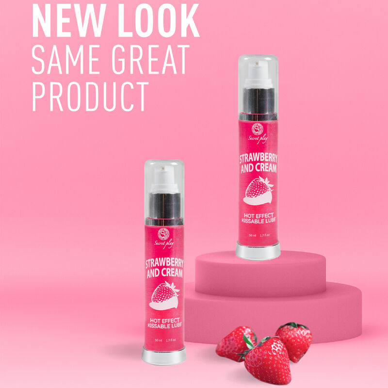 Secretplay - Gleitmittel 2-1 Wärmeeffekt Erdbeere & Creme 50 ml