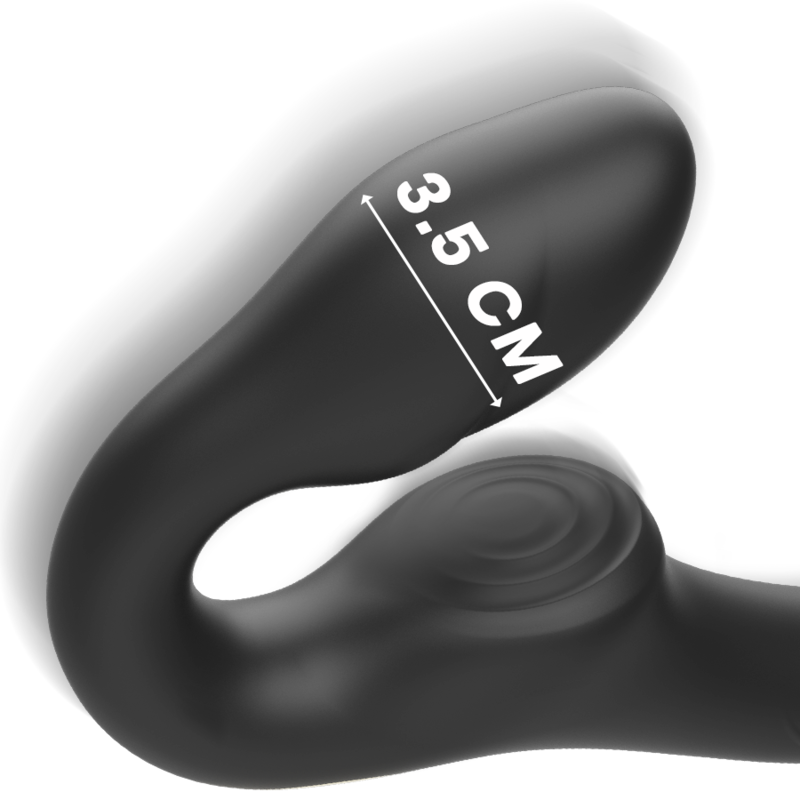 Ibiza - Riemenloser Vibrator mit Fernbedienungs-Druckknopf