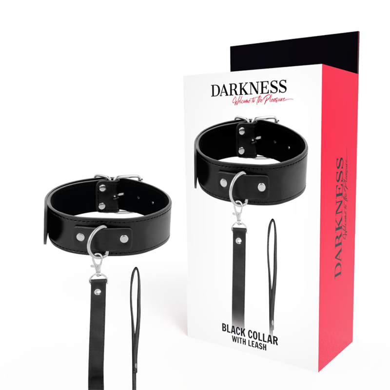 Darkness - Posture-Halskette mit Lederkette