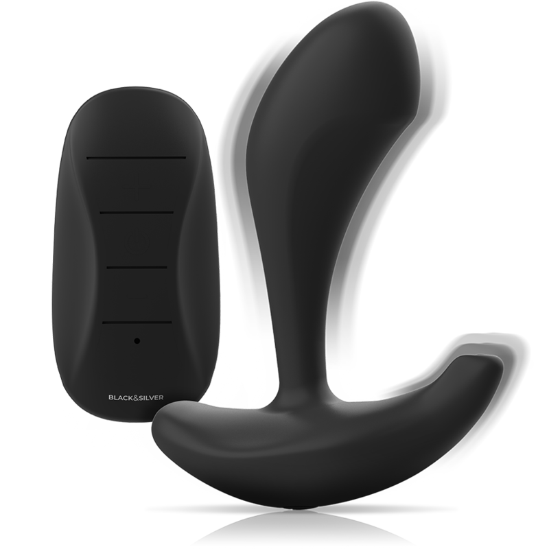 Black&Silver - Dwayne Anal Plug Silikon Fernbedienung