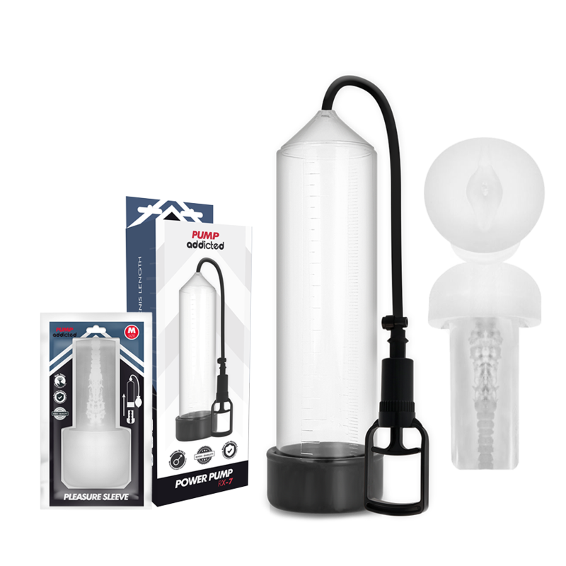 Pump Addicted - Rx7 Transparent mit Masturbator
