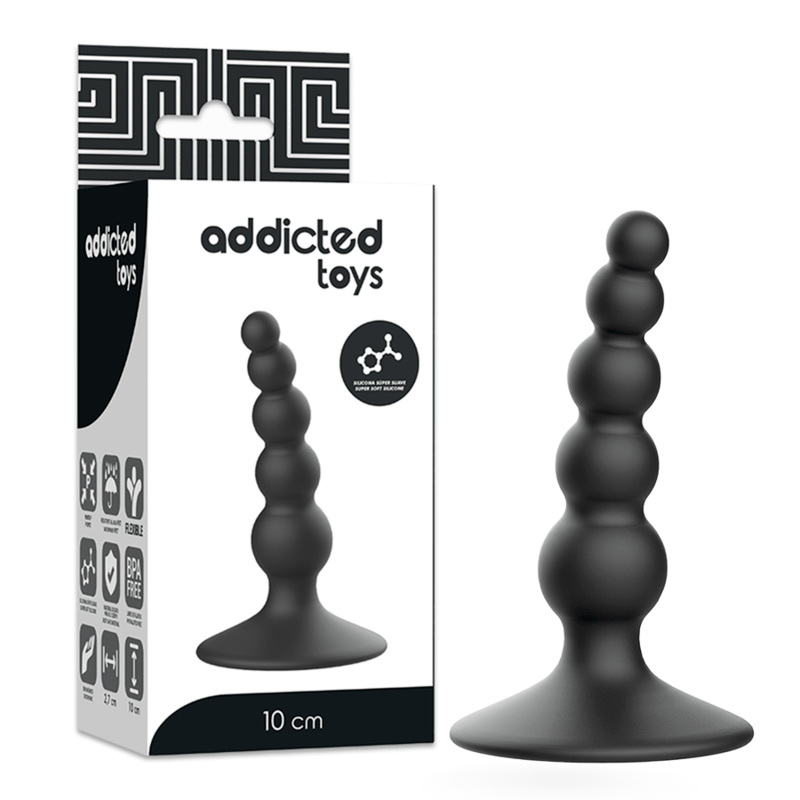 Addicted Toys - Anal Sexueller Stecker 10 cm Schwarz