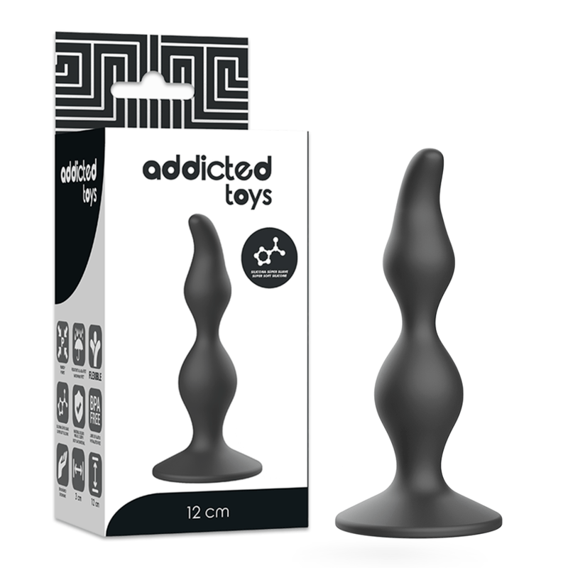 Addicted Toys - Anal Sexueller Stecker 12 cm Schwarz