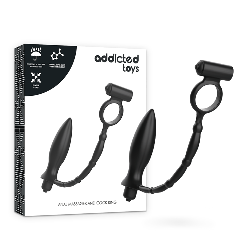 Addicted Toys - Analplug mit Vibrationsring