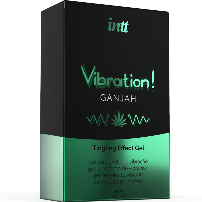 Intt - Kraftvolles Intimstimulierendes Flüssiges Vibrationsgel Cannabis 15 ml