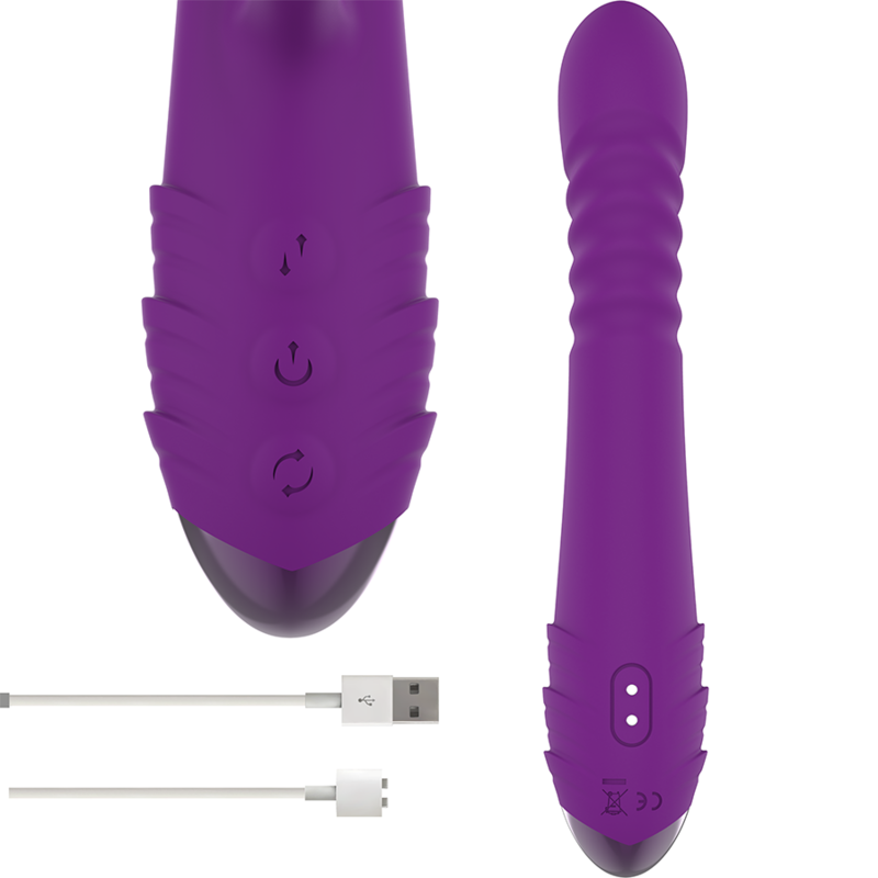 Intense - Iggy Multifunktions-Wiederaufladbarer Vibrator Up & Down mit Klitorelstimulator Lila