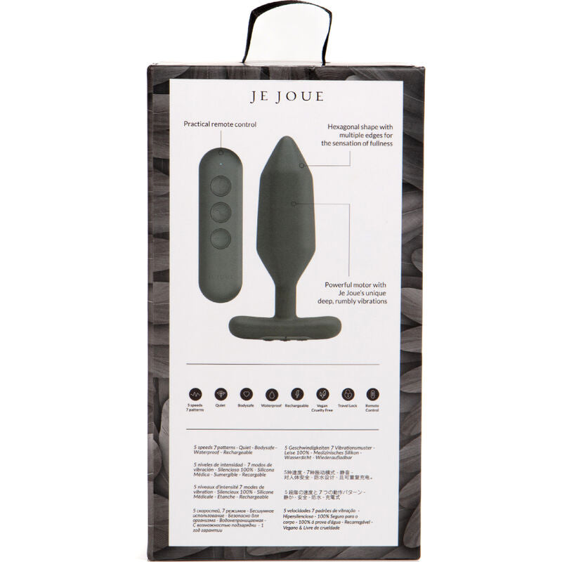 Je Joue - Onyx Anal Plug Vibrator Schwarz