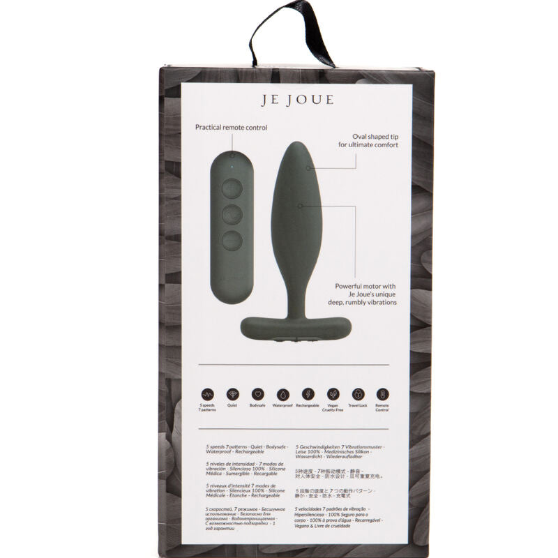 Je Joue - Vesta Anal Plug Vibrator Schwarz