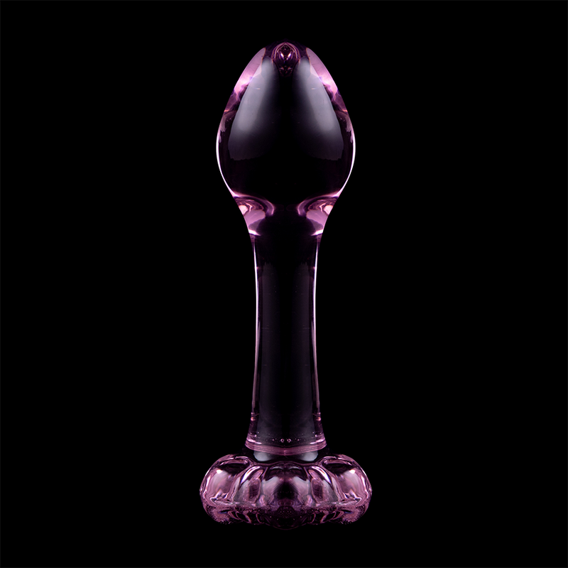 Nebula Series by Ibiza - Modell 2 Analplug Borosilikatglas Rosa 11 cm-x-3.5 cm
