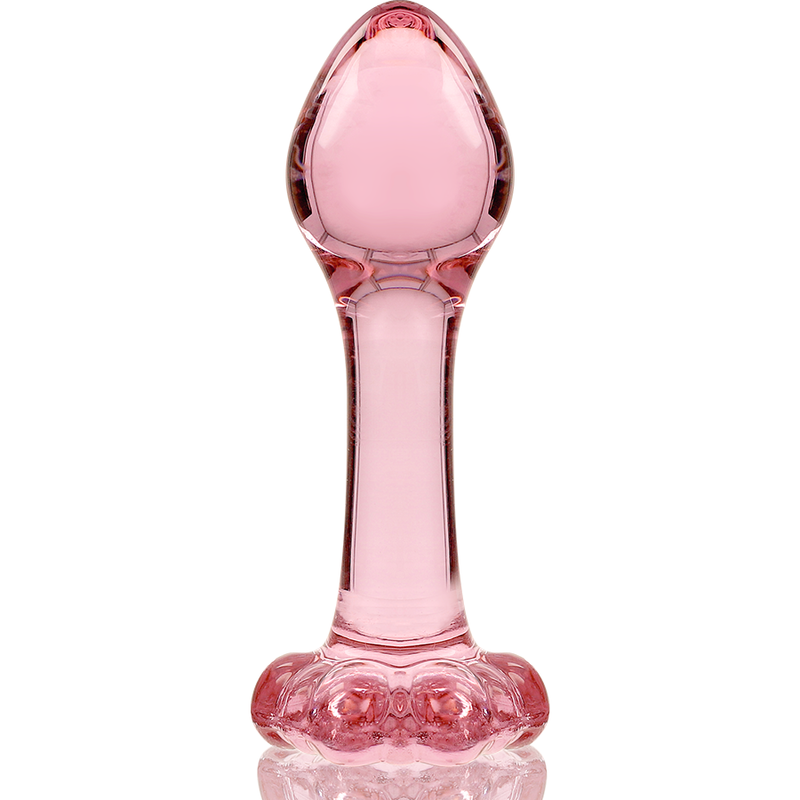 Nebula Series by Ibiza - Modell 2 Analplug Borosilikatglas Rosa 11 cm-x-3.5 cm