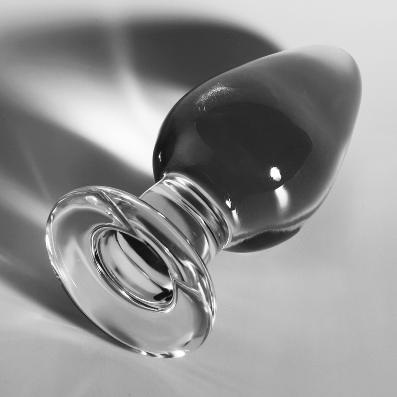 Nebula Series by Ibiza - Modell 3 Analplug Borosilikatglas Transparent 11 cm-x-5 cm