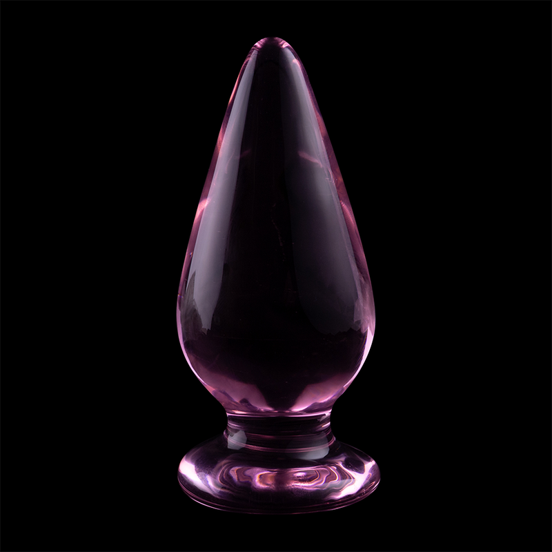 Nebula Series by Ibiza - Modell 4 Analplug Borosilikatglas Rosa 11 cm-x-5 cm