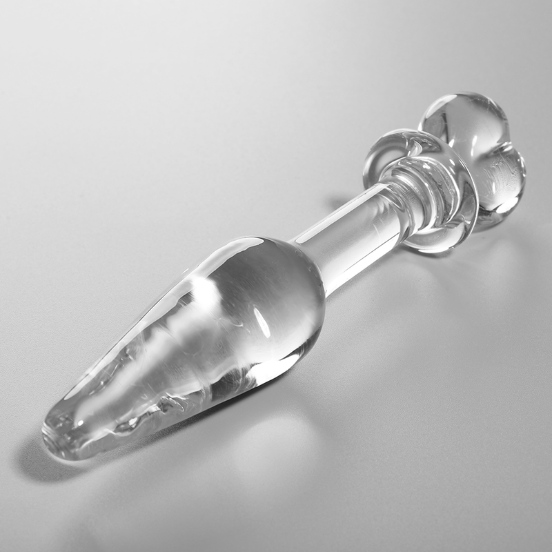 Nebula Series by Ibiza - Model 7 Analplug Borosilikatglas Klar 13.5 cm-x-3 cm