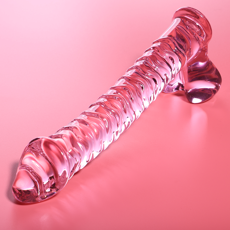 Nebula Series by Ibiza - Modell 23 Dildo Borosilikatglas Rosa 21.5 cm-x-4 cm