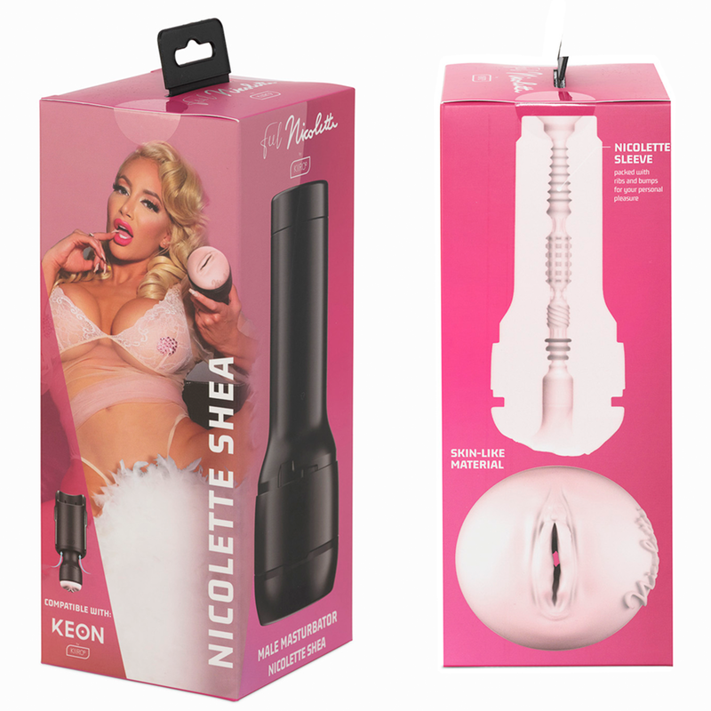 Kiiroo - Keon + Feel Nicolette Shea Stroker + Aqua-Qualitts-Gleitmittel 50 ml