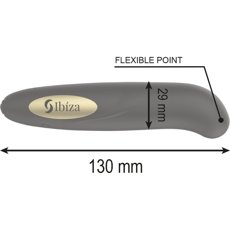 Ibiza - Kliterstimulator USB-Ladegert 10 Vibrationsmodi Golden 13 x 2,9 cm