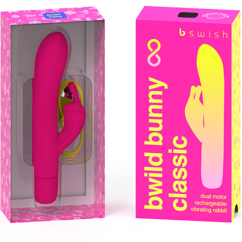 B Swish - Bwild Bunny Infinite Klassischer Wiederaufladbarer Vibrator Rosa Silikon