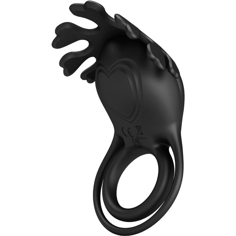 Pretty Love - Ruben Vibratorring 7 Vibrationen Schwarzes Silikon