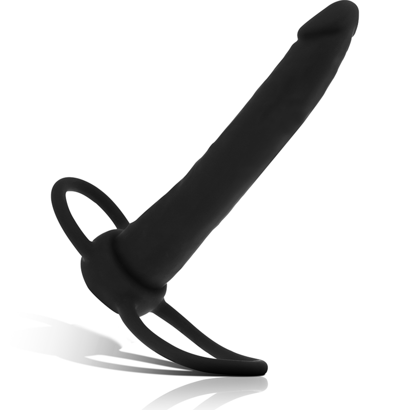 Mythology - Cobi Onyx Anal Dildo mit Schwanz- und Hodenring 13 cm Silikon