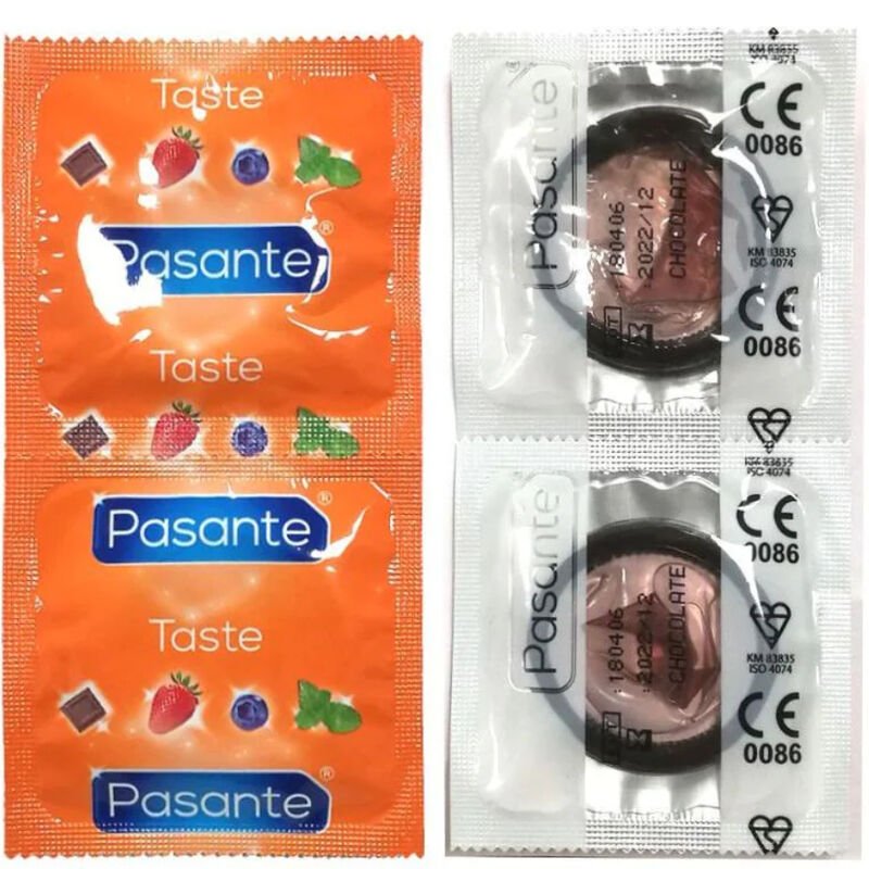 Pasante - Kondome Geschmack Schokolade Versuchung Beutel 144 Einheiten