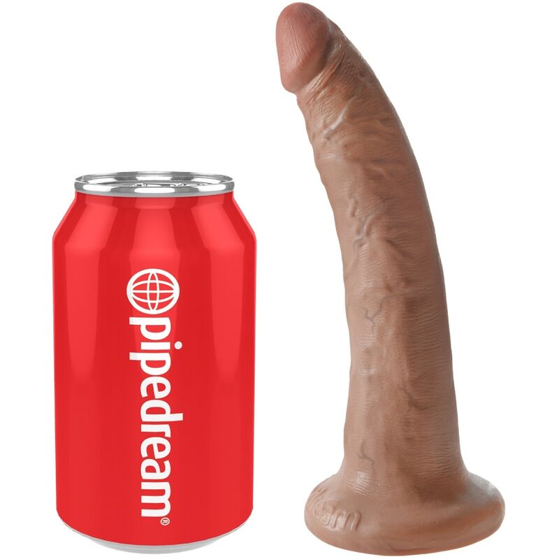 King Cock - Realistischer Penis 17.5 cm Karamell